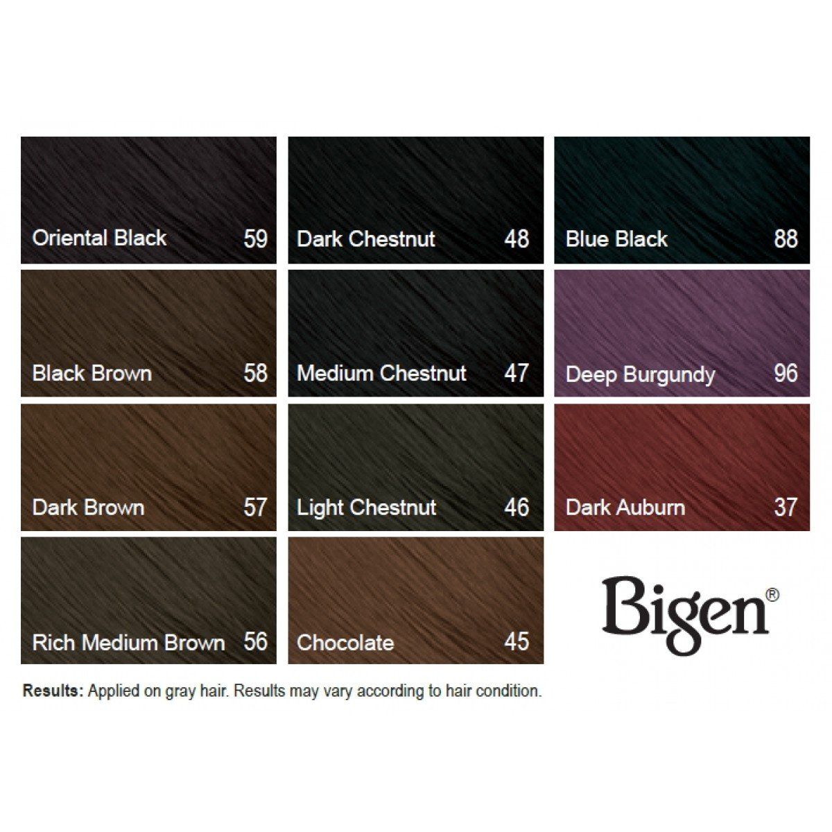 Bigen Hair Dye Permanent Powder Hair Colour 6g All Colours-2