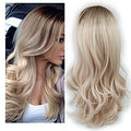 Long Curly Human Hair Wig with Bangs – European & American Style-0