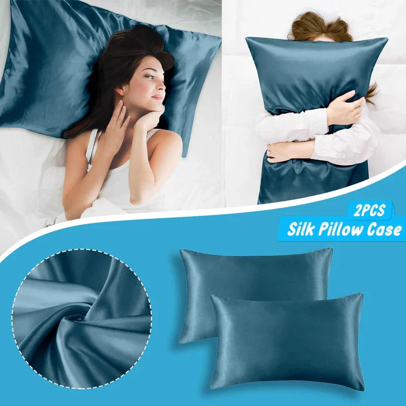 100% Natural Mulberry Silk Pillow Case Protects Hair and Skin-4