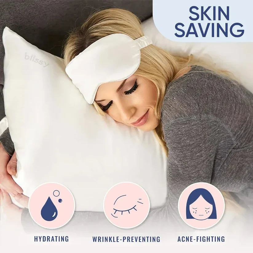 100% Natural Mulberry Silk Pillow Case Protects Hair and Skin-1