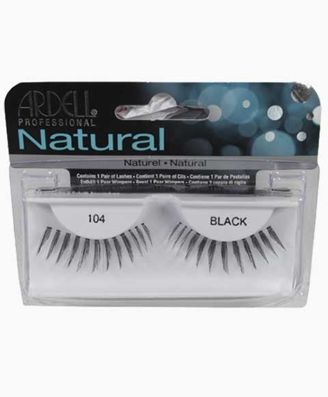 Ardell 100% Human Hair False Fashion/Natural Eyelashes 104 Black-4
