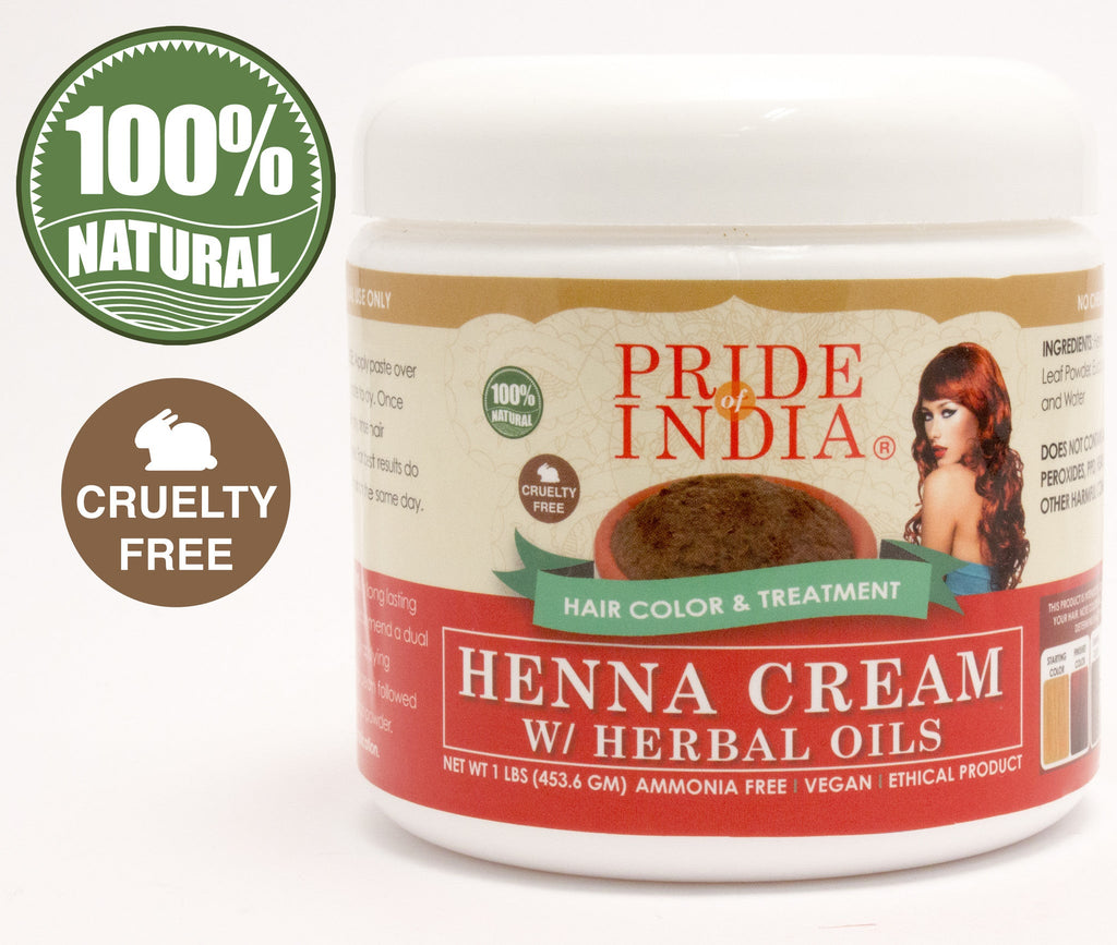 Herbal Henna Hair Color Cream - 100% Natural, 8 Oz (226.8gm) Jar-0