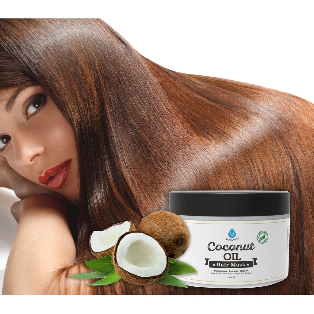 100% Natural Coconut Oil Hair Mask 10 Oz-2