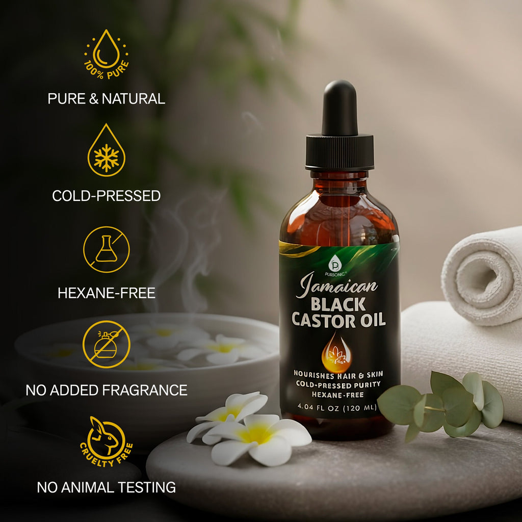 Jamaican Black Castor Oil – 100% Pure, Cold-Pressed Nourishment for Hair & Skin-1