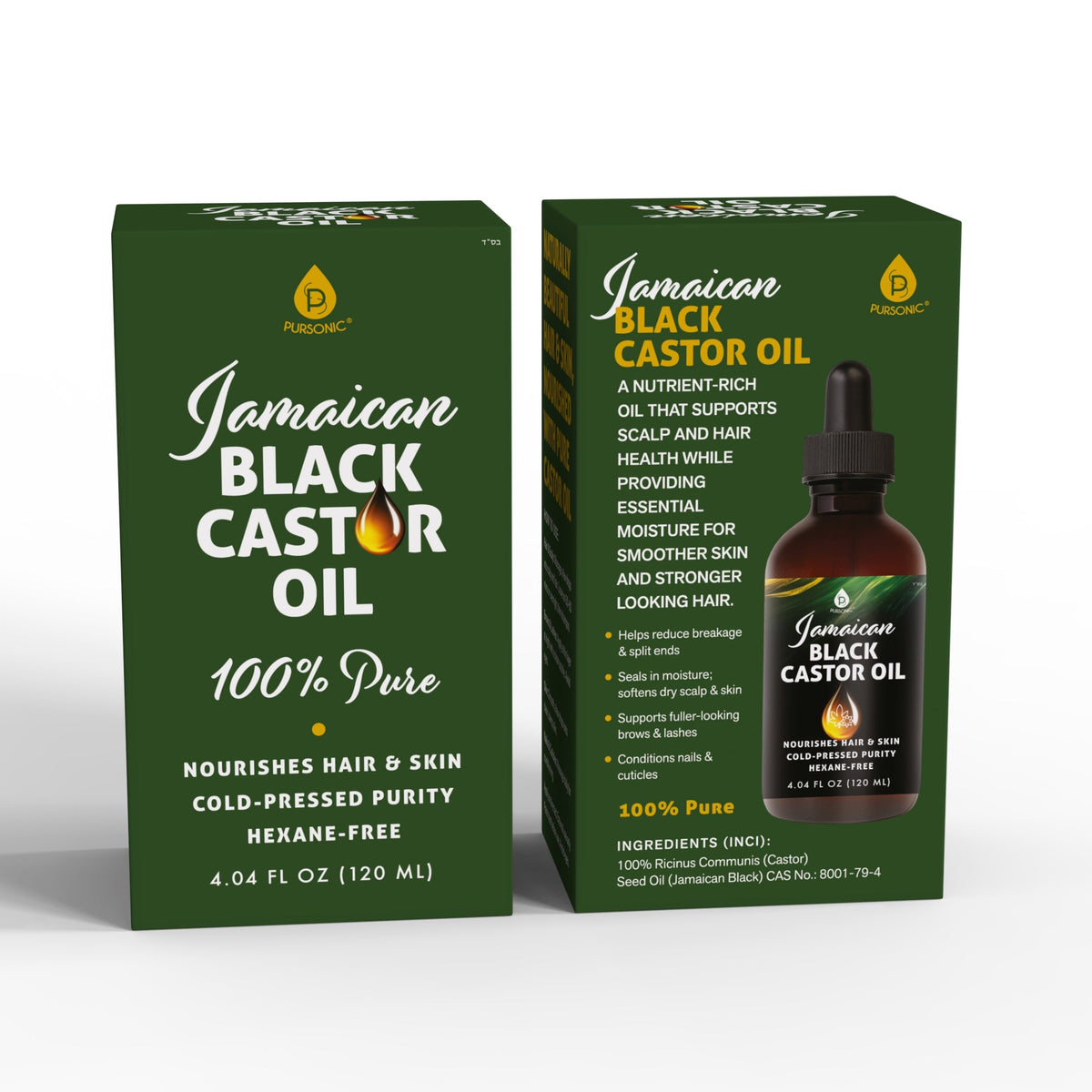 Jamaican Black Castor Oil – 100% Pure, Cold-Pressed Nourishment for Hair & Skin-4