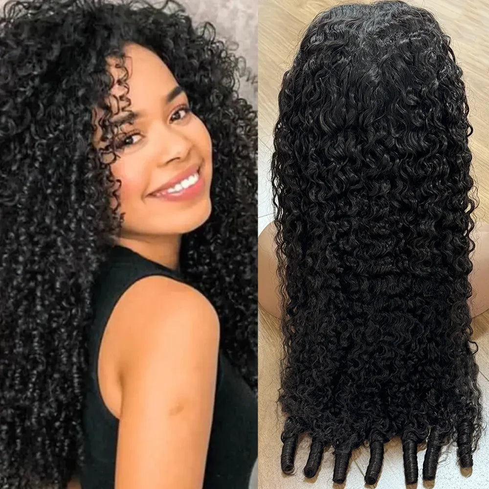 Burmese Curly Human Hair Wigs 220% Density 13x4 Lace Frontal Human Hair Wigs 30 40 Inch Natural Color 13x6 Hd Lace Front Wigs-1