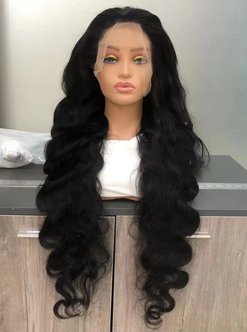 250% Density 40 Inch Body Wave Human Hair Wig Brazilian Pre Plucked 13x4 13x6 HD Transparent Lace Frontal  Wigs For Black Women-1