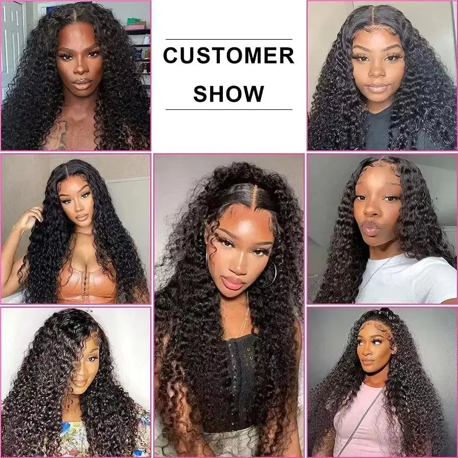 200% Density 13x6 13x4 Deep Wave Hd Lace Frontal Wigs Human Hair 30 40 Inch Wet And Wavy Loose Water Wave Lace Front Wig 360 Curly Lace Frontal Human Hair Lace Wigs For Women Human Hair 100% Human Hair-3