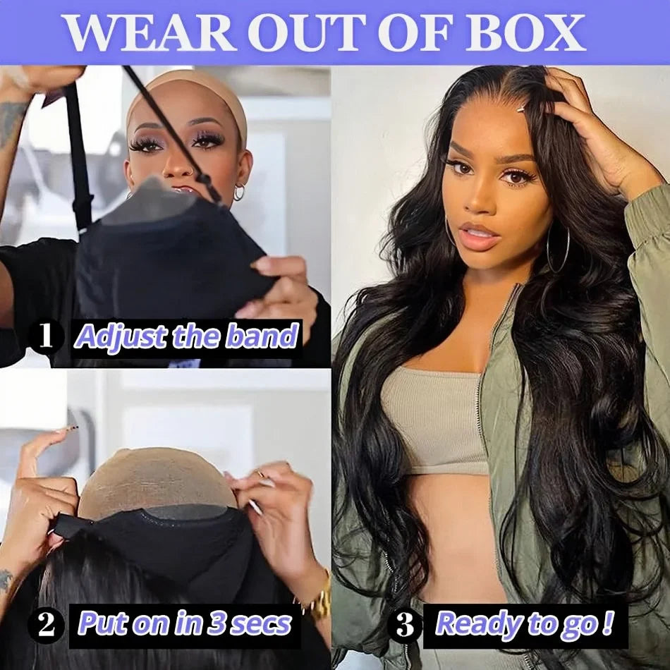 Body Wave Wigs Glueless Wig Human Hair Ready To Wear 5x5 Lace Frontal Wig 4x4 Brazilian Closure Wig For Women Lace Front Wigs-2