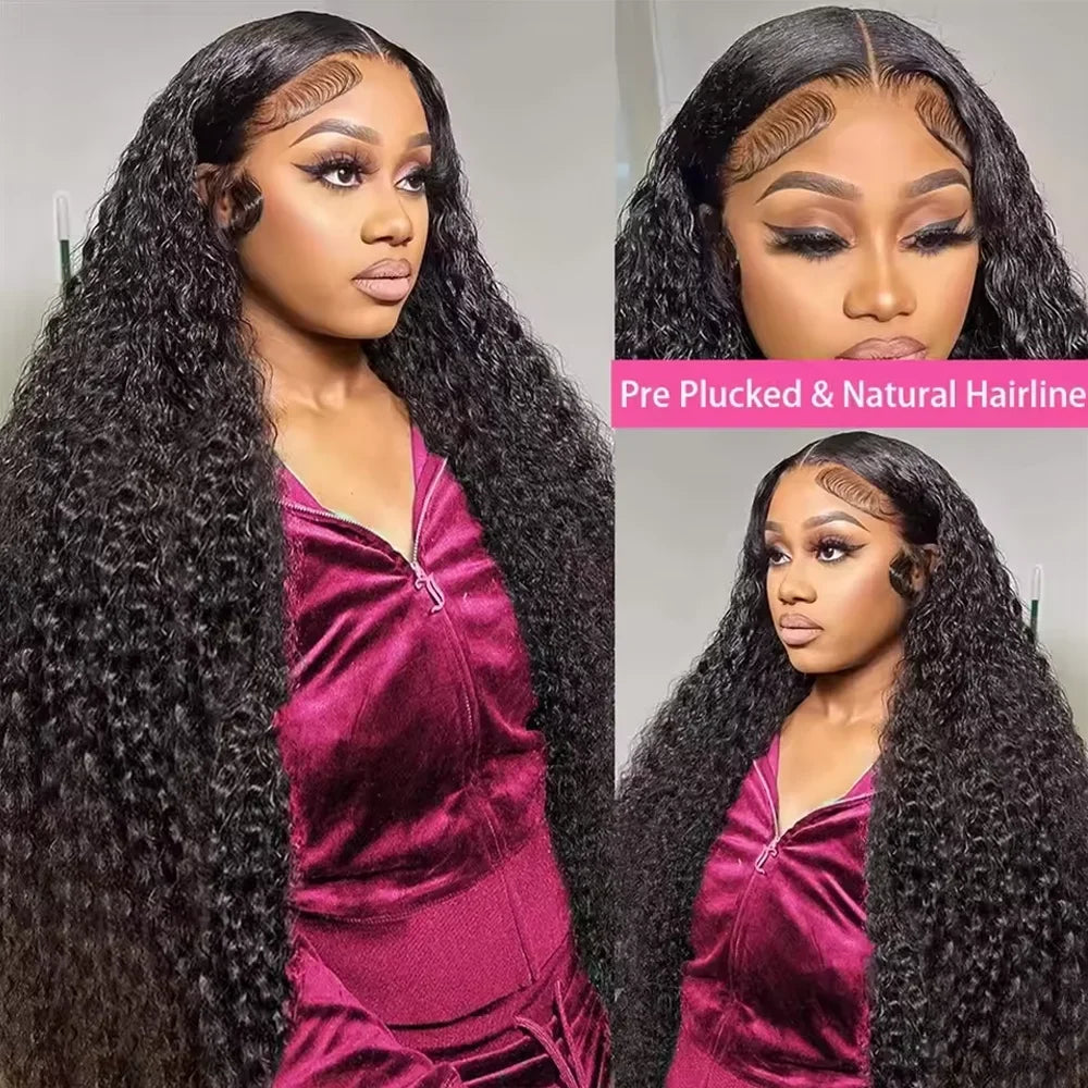Deep Wave 13x4 Hd Lace Front Human Hair Wig 42 Inch Deep Wave 13x6 Hd Lace Frontal Wig 250 Density 5x5 Glueless Wig For Women-1