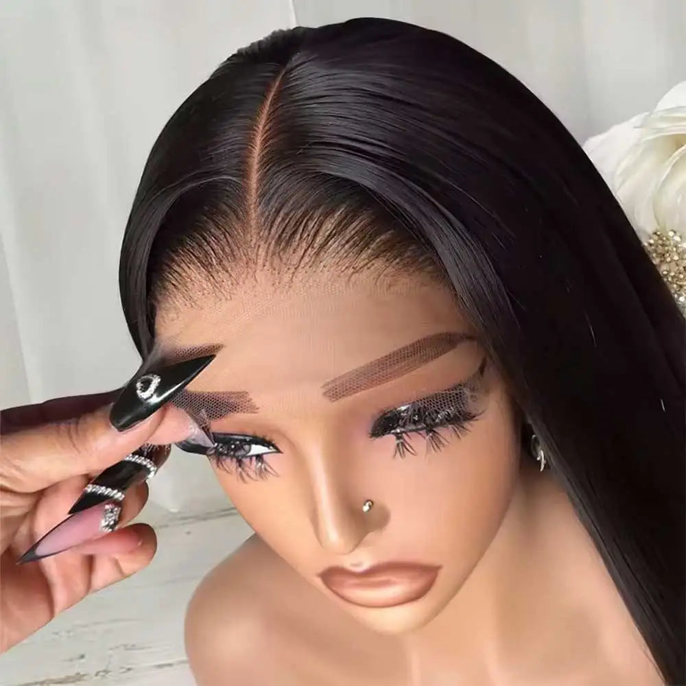 40Inch Straight Blonde 613 Blonde Human Hair Lace Frontal Wig 13x6 Transparent Blonde Lace Front Wigs Pre Plucked Human Hair Wig-5