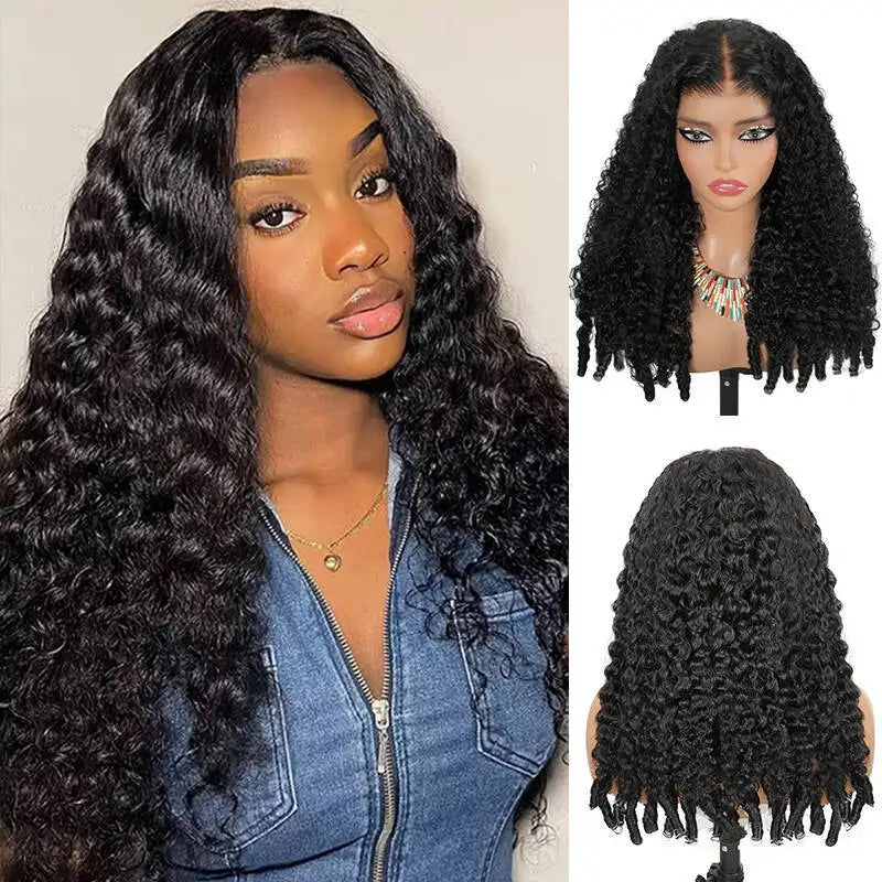 13x6 Lace Frontal Wig 200% Density Burmese Curly Wig Human Hair 13x4 HD Transparent Pre Plucked Burmese Virgin Human Hair Wigs-3
