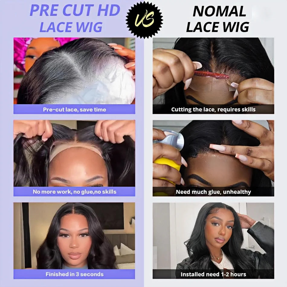 Body Wave Wigs Glueless Wig Human Hair Ready To Wear 5x5 Lace Frontal Wig 4x4 Brazilian Closure Wig For Women Lace Front Wigs-3