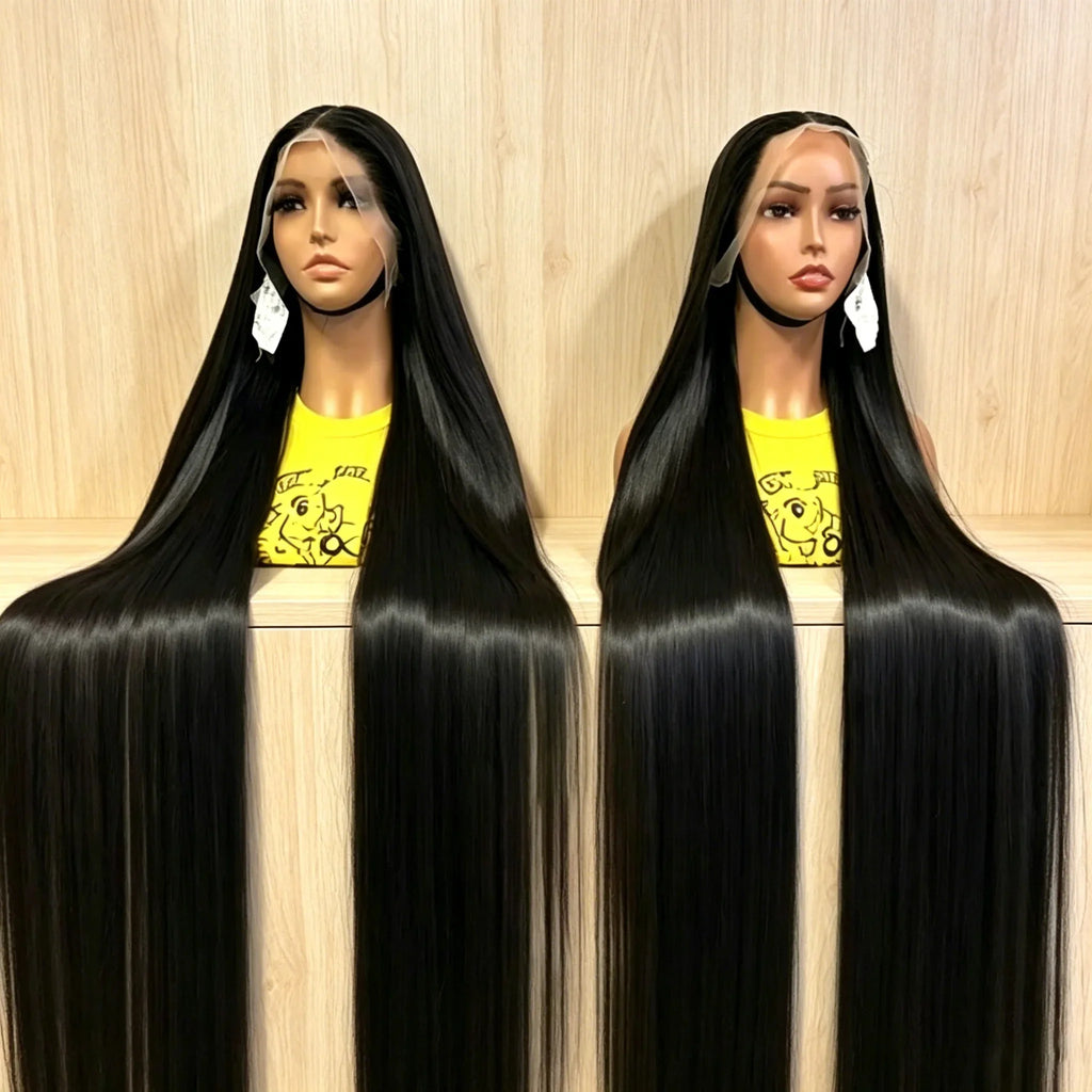38Inch Straight Lace Front Wigs Human Hair 13x6 HD Lace Frontal Wig 4x4 Bone Straight Glueless Wig Pre Plucked For Women-1