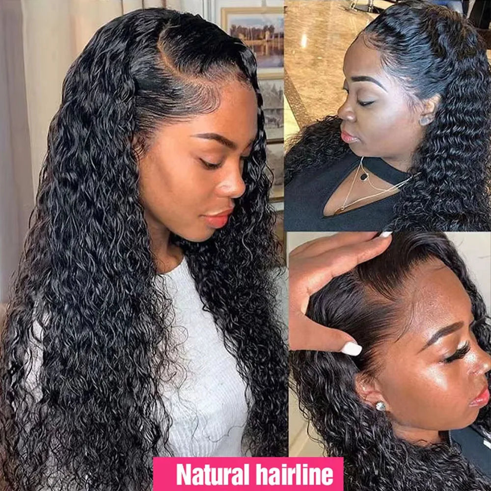 HD Transparent Lace Front Human Hair Wigs Jerry Curly Wig Lace Closure Wigs Human Hair Wig 13x4 13x6 Frontal Wigs-1