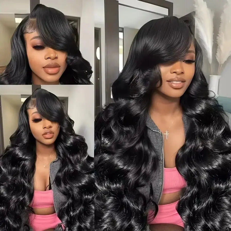 Brazilian Natural Body Wave Virgin Human Hair Wig HD Lace Frontal Closure 360 Wig 13x4 13x6 5x5 180% 200% Density 16-40 Inch Pre Bleached Knots-0