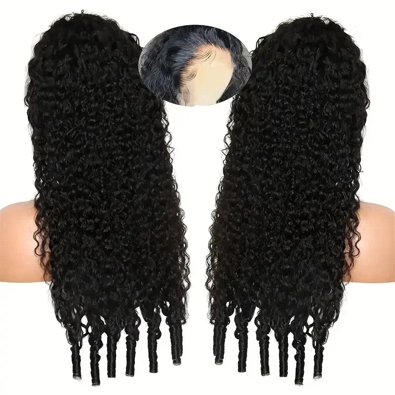Burmese Curly Human Hair Wigs 220% Density 13x4 Lace Frontal Human Hair Wigs 30 40 Inch Natural Color 13x6 Hd Lace Front Wigs-6
