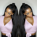 40 Inch Bone Straight Human Hair Wig 13x4 13x6 HD Transparent Lace Wigs Brazilian Full Lace Frontal Wig For Women 250% Density-0