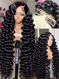 40 42 Inch Loose Deep Wave Frontal Wigs 250% 13x4 13x6 HD Lace Frontal Wigs For Women Remy Loose Deep Curly Human Hair Wigs-0