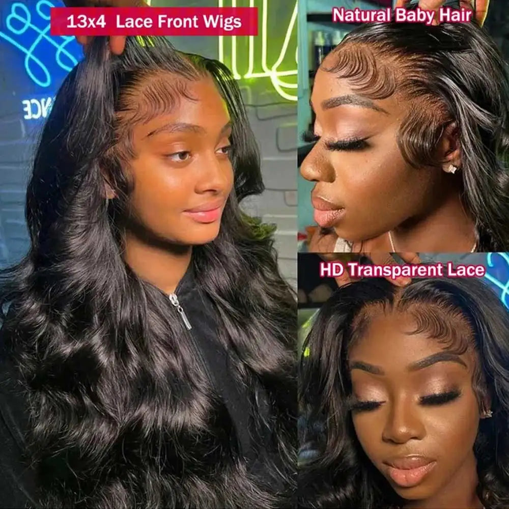 40 42 Inch Body Wave Human Hair Wigs 13x4 13X6 HD Lace Frontal Wig Human Hair Remy 5x5 Gluless Lace Closure Wigs For Women-3