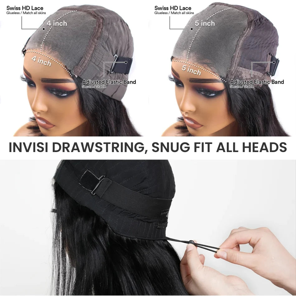 Body Wave Wigs Glueless Wig Human Hair Ready To Wear 5x5 Lace Frontal Wig 4x4 Brazilian Closure Wig For Women Lace Front Wigs-4