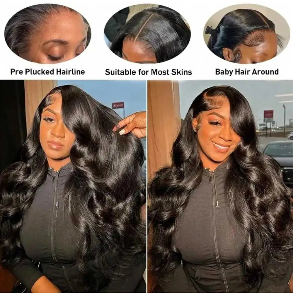 40 42 Inch Body Wave Human Hair Wigs 13x4 13X6 HD Lace Frontal Wig Human Hair Remy 5x5 Gluless Lace Closure Wigs For Women-4