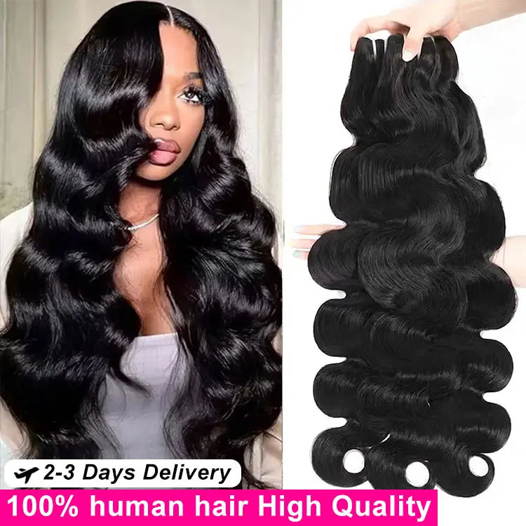 16A Straight Bundles Human Hair Brazilian Remy Weave Raw Hair 3 4 5 Pcs 100% Unprocessed Double Weft Human Hair Bundles Extensions Natural Black-5