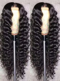 40 42 Inch HD Loose Deep Wave 13x6 Lace Front Human Hair Wigs Brazilian Curly Water Wavy 13x4 Lace Frontal Wigs For Women 250%-0