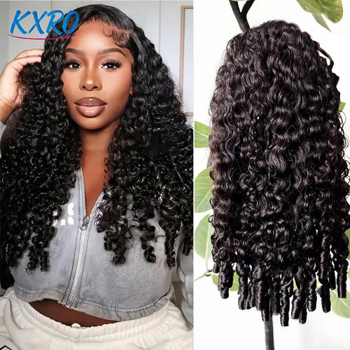 12A Burmese Curly Human Hair Wig Ready to Wear 200% 250% Density 13x4 Transparent Lace Frontal Wig Deep Wave Curly Lace Front Human Hair Wigs For Woman Ready to Wear On Clearance Sale Pre Plucked Wig Party Work Daily Life-1