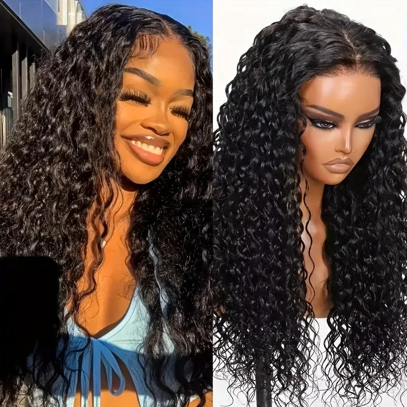 12A Burmese Curly Human Hair Wig Ready to Wear 200% 250% Density 13x4 Transparent Lace Frontal Wig Deep Wave Curly Lace Front Human Hair Wigs For Woman Ready to Wear On Clearance Sale Pre Plucked Wig Party Work Daily Life-7