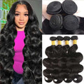 30 40 Inch Body Wave 1 3 4 Bundles Brazilian Remy Virgin Human Hair Wavy Double Bundles Weave Extensions-0