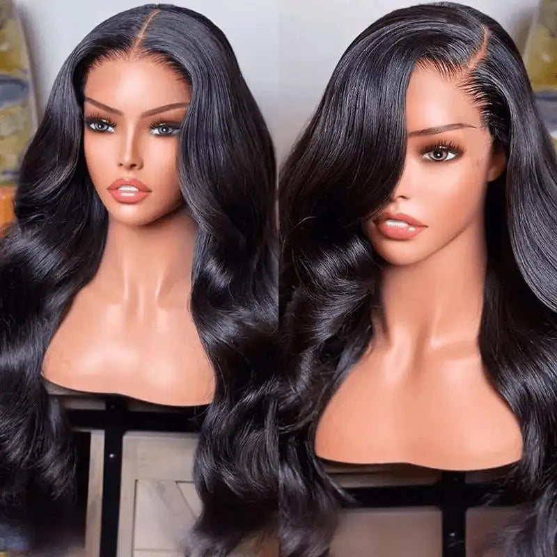 Brazilian Body Wave Human Hair Wigs Pre Plucked Hd Transparent 13x4 Lace Front Wig Bleached Knots Transparent Lace Frontal Wig-0