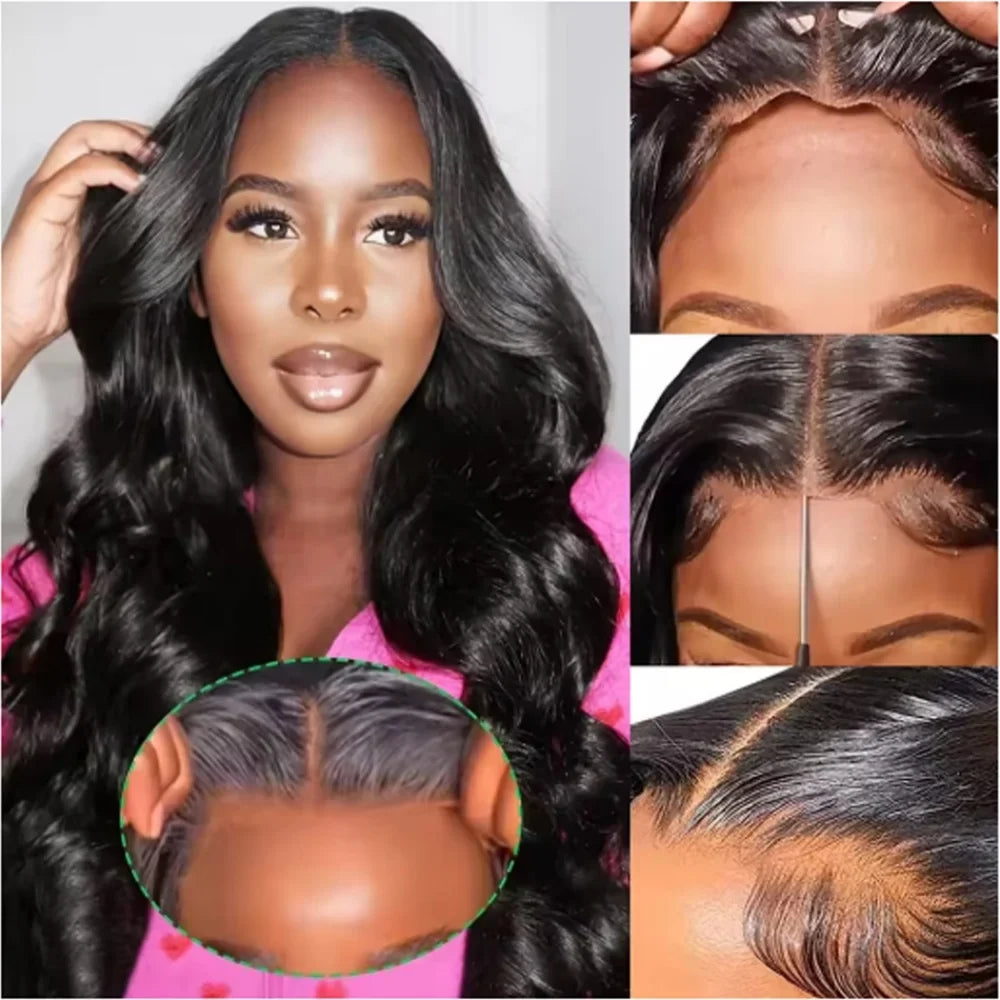 40 42 Inch Body Wave Human Hair Wigs 13x4 13X6 HD Lace Frontal Wig Human Hair Remy 5x5 Gluless Lace Closure Wigs For Women-0
