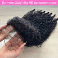13x6 Burmese Curly Wig Lace Frontal 250% Density 13x4 HD Transparent Pre Plucked Virgin Human Hair Wigs-0