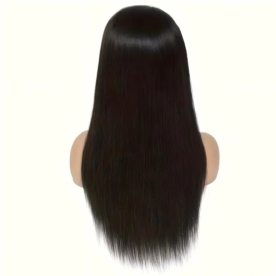 13x6 Lace Front Wigs Human Hair Pre Plucked Straight Human Hair Wig 200% Density HD Lace Frontal Wigs for Women Natural Black-5