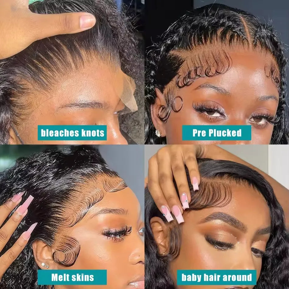 200% Density 13x6 13x4 Deep Wave Hd Lace Frontal Wigs Human Hair 30 40 Inch Wet And Wavy Loose Water Wave Lace Front Wig 360 Curly Lace Frontal Human Hair Lace Wigs For Women Human Hair 100% Human Hair-2