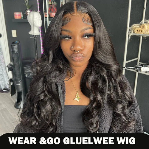 210 Density Glueless Wigs Human Hair Body Wave Lace Front Wigs Human Hair Pre Plucked 4x4 HD Lace Frontal Wigs-0