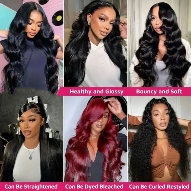 42 Inch Body Wave Human Hair Bundles Natural Black Brazilian Virgin Hair Weave 12A Unprocessed Real Human Hair Extensions Full T-0