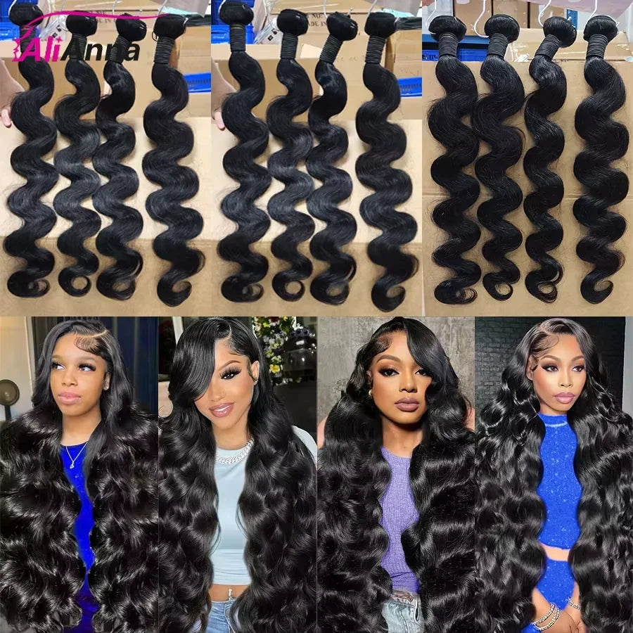 24 26 Inch Human Hair Bundles And Closure Body Wave Bundles With 4x4 Closure Raw Hair Bundles Human Hair 5x5 2x6 HD Lace Closure Brazilian Human Hair Bundles And Weaves Raw Hair Bundles Deals Transparent HD Lace Closure 100%-2