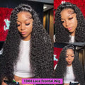 Deep Wigs Human Hair For Woman Burmese Curly Deep Wave Human Hair Wig 13x6 HD Lace Human Hair Wig on Clearance Sale-5