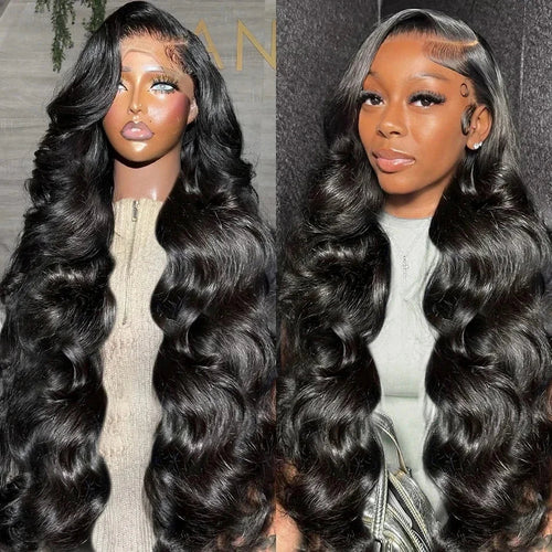 250% Density 40 Inch Body Wave Human Hair Wig Brazilian Pre Plucked 13x4 13x6 HD Transparent Lace Frontal  Wigs For Black Women-0