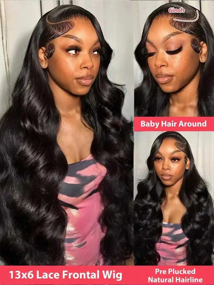 40 42 Inch 250% Wear And Go Glueless Wigs Body Wave Human Hair Wigs 13x4 13X6 Wet and Wavy HD Lace Frontal Wigs For Women-4