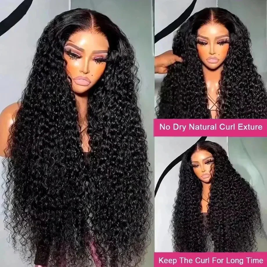 Glueless Wigs Human Hair Wear and Go Deep Wave 13x4 13x6 Lace Frontal Wig PrePlucked Curly Human Hair Ready To Wear 5x5 Lace Closure Wig Vietnamese Hair-1
