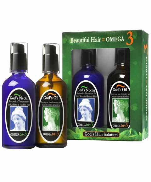 Gods Hair Solution Beautiful Hair Omega 3 Kit-0